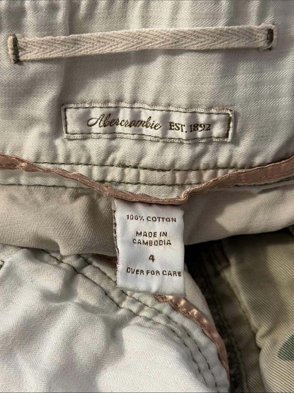 Abercrombie & Fitch Size 4 Y2K Camo Print Mini Skirt Army Brat Sexy 100% Cotton - Picture 4 of 16